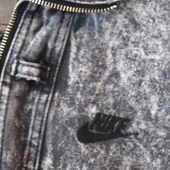 Nike Challenge Court Andre Agassi Acid Wash Jacket Fits L Black 90s 80s Retro - Picture 4 of 14